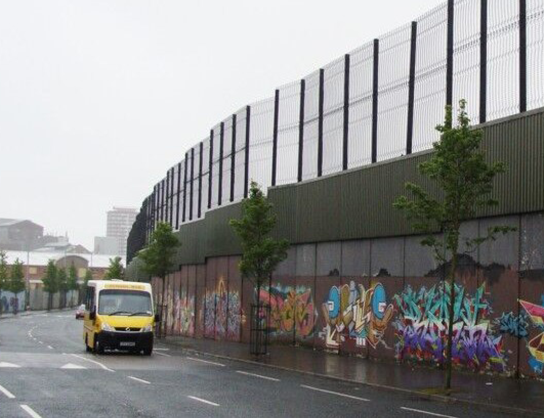 The Peace Wall in Ireland