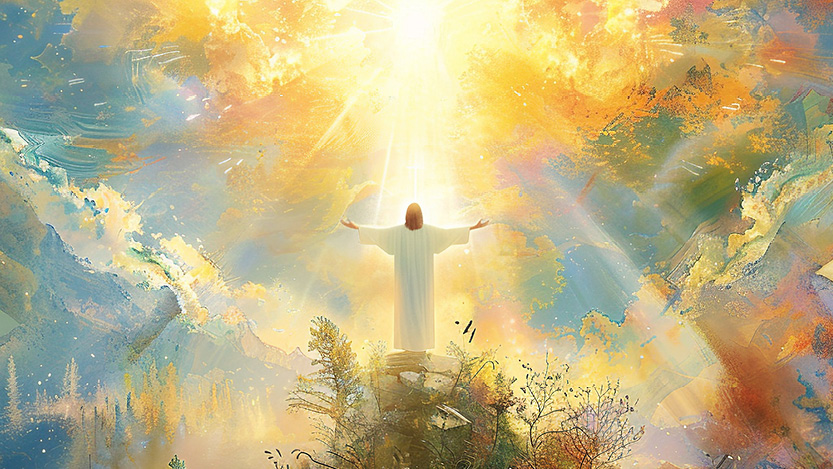 Jesus in the sunlight